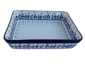 Nagy lasagne sütőtál - réti virágos, 32,5 cm