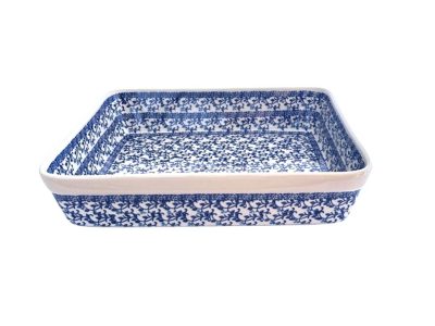 Nagy lasagne sütőtál - íriszvirágos, 32,5 cm
